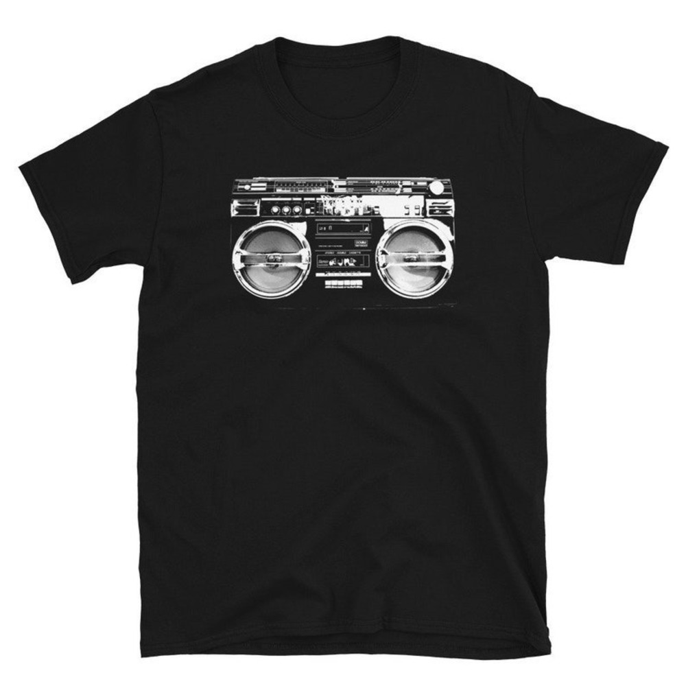Retro Vintage Ghettoblaster Shirt, Hip Hop Gifts, Rap Music Tshirt